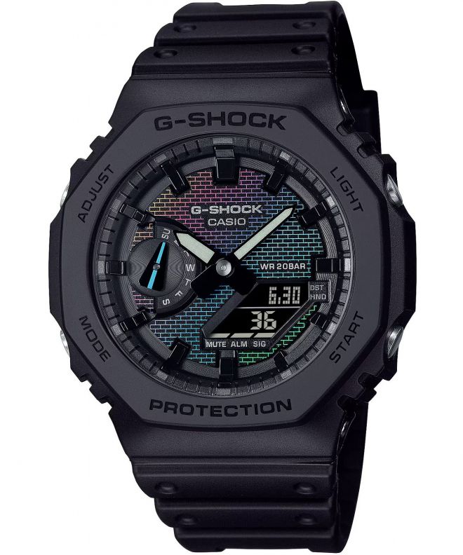 Casio G-Shock Classic 2100 Series Rainbow Brick Wall gents watch GA-2100RW-1AER