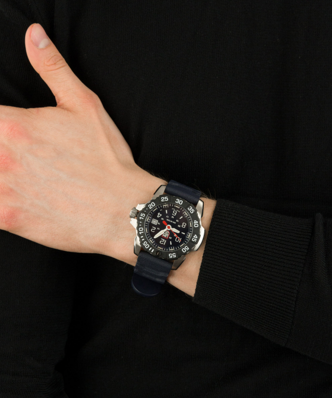 Luminox Orologio Uomo Navy Seal XS.3253.CB - Quarzo, Cassa In Acciaio 45mm, Quadrante Blu, Cinturino In Gomma, Impermeabile 20 Bar (200m), Vetro Zaffiro