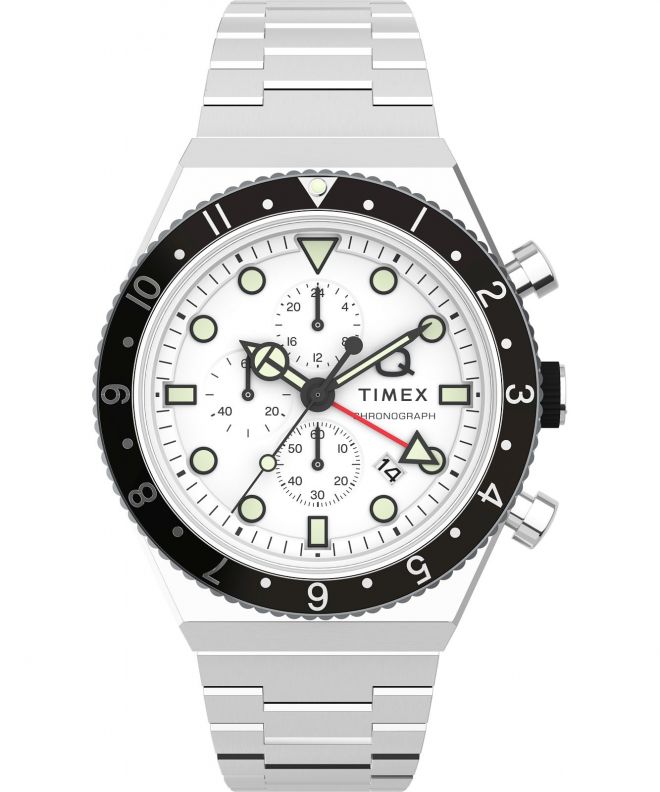 Timex Q Three Time Zone Chronograph  watch TW2V69900