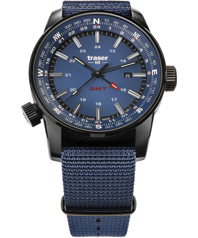 Traser P68 Pathfinder GMT Blue Men's Watch TS-109034