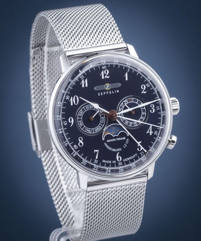 Zeppelin Hindenburg Moonphase Men's Watch 7036M-3