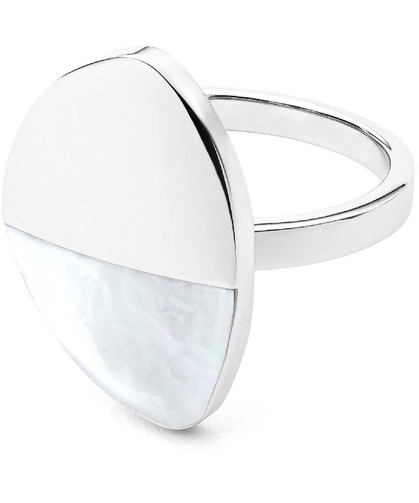 Skagen Bracciale Bangle Donna In Acciaio Con Madreperla - Colore Oro Lucido - Aperto