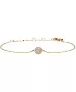 Daniel Wellington Pavé Crystal Pendant Gold bracelet