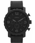 Fossil Nate Leather Black Men's Watch