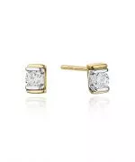 Bonore - Gold 585 - Diamond 0,1 ct earrings