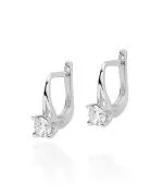 Bonore - White Gold 585 - Diamond 0,2 ct earrings