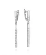 Bonore - White Gold 585 - Diamond earrings