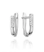 Bonore - White Gold 585 - Diamond earrings