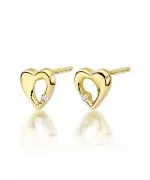 Bonore - Gold 585 - Diamond 0,0086 ct earrings