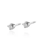 Bonore - White Gold 585 - Diamond 0,08 ct earrings