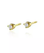 Bonore - Gold 585 - Diamond 0,08 ct earrings