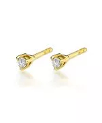 Bonore - Gold 585 - Diamond 0,04 ct earrings