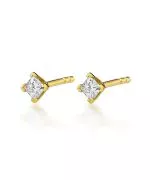 Bonore - Gold 585 - Diamond 0,15 ct earrings