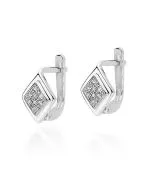 Bonore - White Gold 585 - Diamond earrings