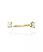 Bonore - Gold 585 - Diamond 0,04 ct earrings