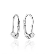 Bonore - White Gold 585 - Diamond 0,03 ct earrings