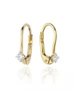 Bonore - Gold 585 - Diamond 0,03 ct earrings