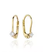 Bonore - Gold 585 - Diamond 0,04 ct earrings