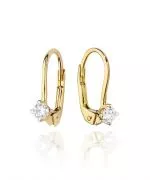 Bonore - Gold 585 - Diamond 0,1 ct earrings
