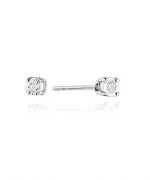 Bonore - White Gold 585 - Diamond 0,03 ct earrings