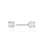 Bonore - White Gold 585 - Diamond 0,08 ct earrings