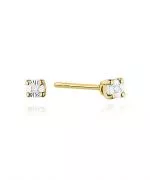 Bonore - Gold 585 - Diamond 0,01 ct earrings