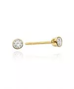Bonore - Gold 585 - Diamond 0,1 ct earrings