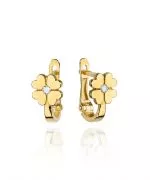 Bonore - Gold 585 - Diamond 0,03 ct earrings