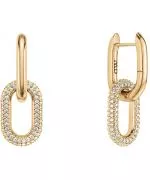 Daniel Wellington Crystal Link Gold earrings