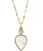 Fossil Mop Teardrop Women's Necklace