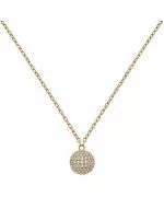 Daniel Wellington Pavé Crystal Pendant Gold necklace