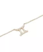 Daniel Wellington Crystal Zodiac Chain Gold Gemini necklace