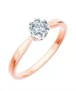 Bonore - Rose Gold 585 - Diamond 0,7 ct ring