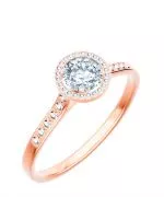 Bonore - Rose Gold 585 - Diamond 1 ct ring