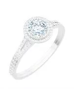 Bonore - White Gold 585 - Diamond 0,7 ct ring