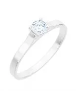 Bonore - White Gold 585 - Diamond 0,4 ct ring