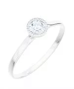 Bonore - White Gold 585 - Diamond 0,4 ct ring