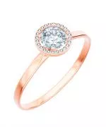 Bonore - Rose Gold 585 - Diamond 1 ct ring