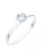 Bonore - White Gold 585 - Diamond 1 ct ring