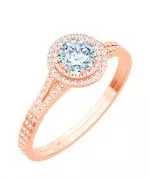 Bonore - Rose Gold 585 - Diamond 0,7 ct ring