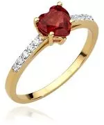 Bonore - White Gold 585 - Ruby 1,1 ct ring