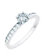 Bonore - White Gold 585 - Diamond 0,7 ct ring