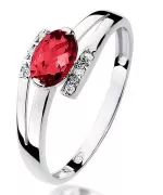 Bonore - White Gold 585 - Ruby 0,6 ct ring