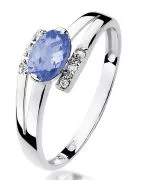 Bonore - White Gold 585 - Tanzanite 0,4 ct ring
