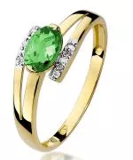 Bonore - Gold 585 - Emerald 0,4 ct ring