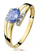 Bonore - Gold 585 - Tanzanite 0,4 ct ring