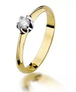 Bonore - Gold 585 - Diamond 0,1 ct ring