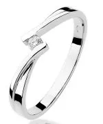 Bonore - White Gold 585 - Diamond 0,04 ct ring