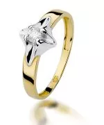 Bonore - Gold 585 - Diamond 0,12 ct ring