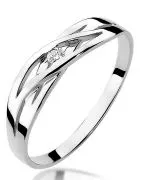 Bonore - White Gold 585 - Diamond 0,05 ct ring